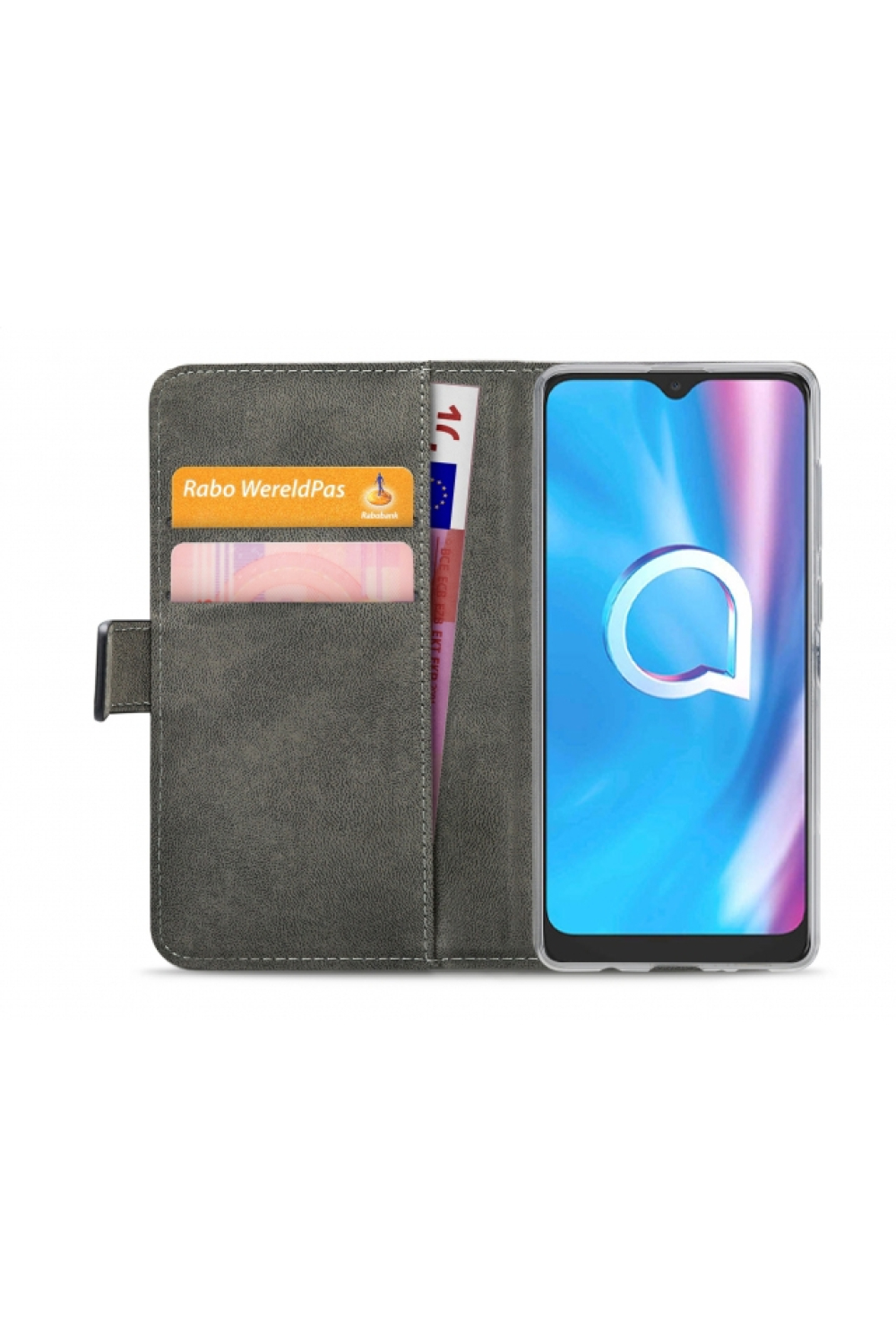Mobilize Classic Gelly Wallet Book Case Alcatel 1Se (2020) Black - Afbeelding 4