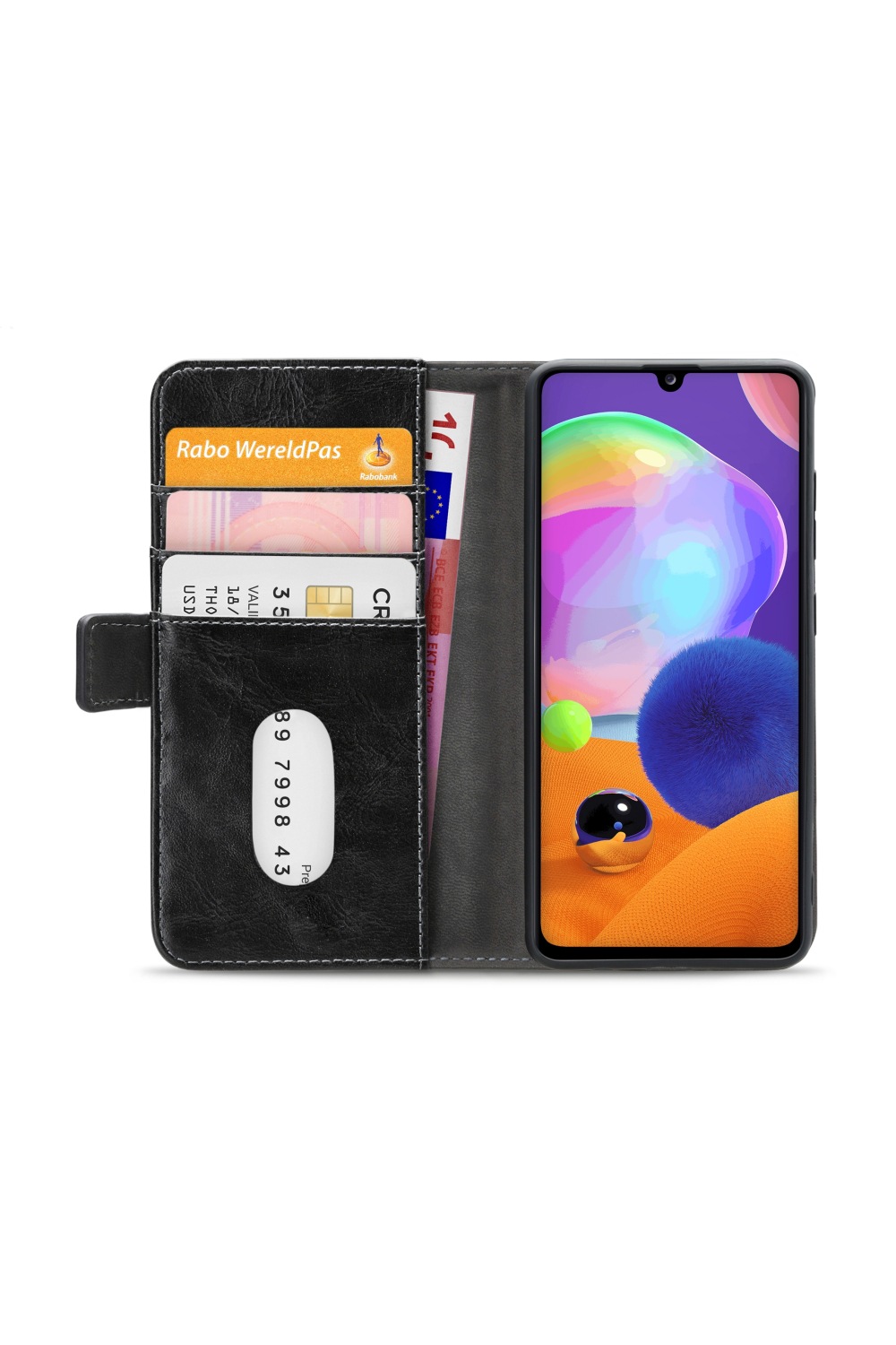 Mobilize Elite Gelly Wallet Book Case Samsung Galaxy A31 Black - Afbeelding 4