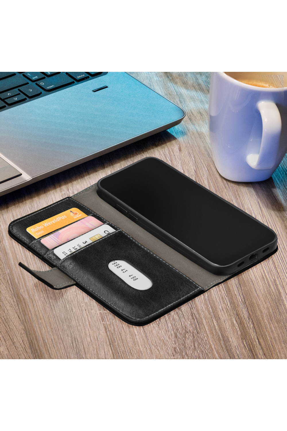 Mobilize Elite Gelly Wallet Book Case Samsung Galaxy A31 Black - Afbeelding 9
