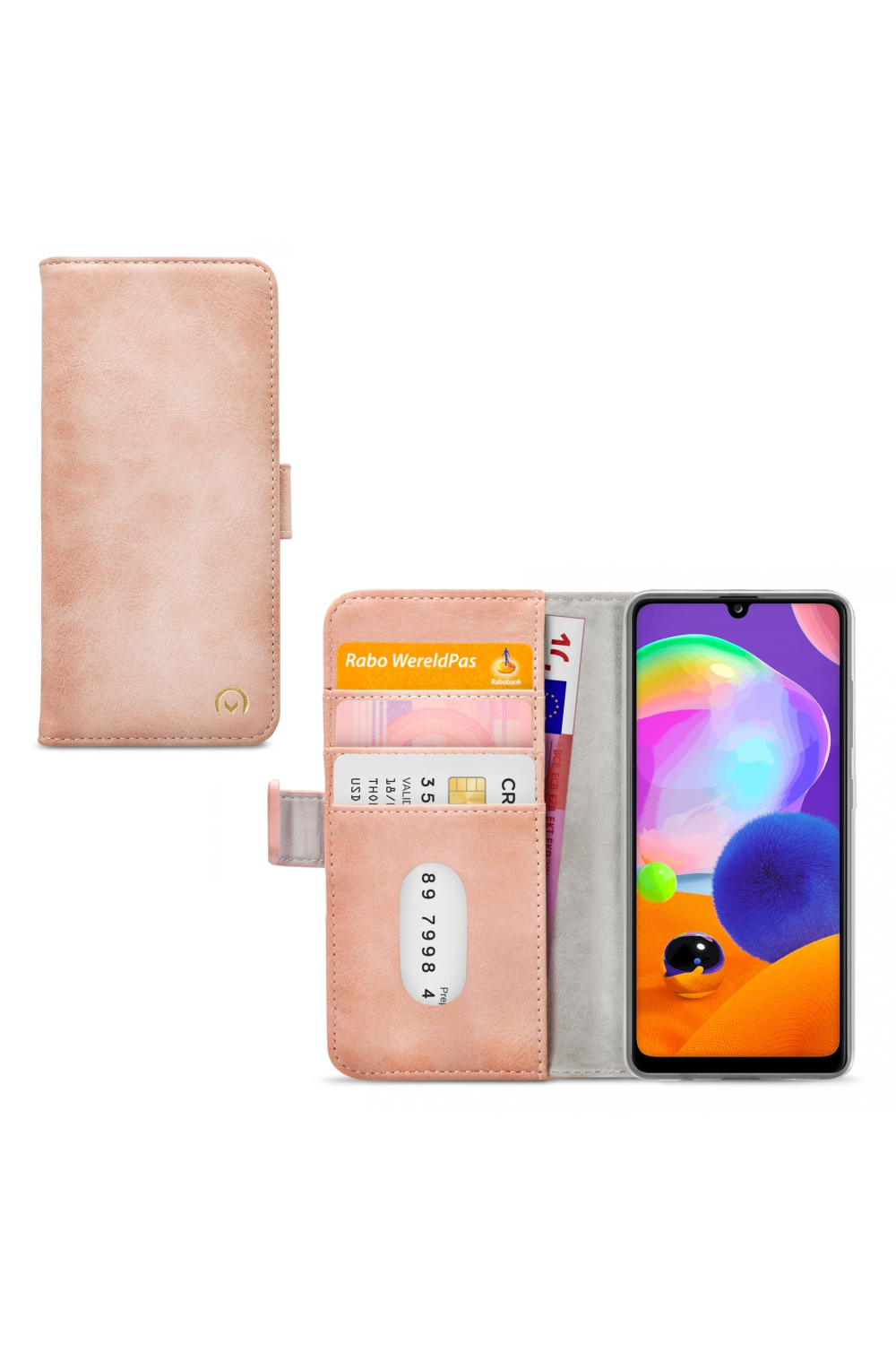 Mobilize Elite Gelly Wallet Book Case Samsung Galaxy A31 Soft Pink