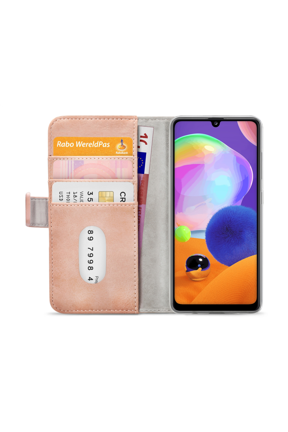 Mobilize Elite Gelly Wallet Book Case Samsung Galaxy A31 Soft Pink - Afbeelding 4