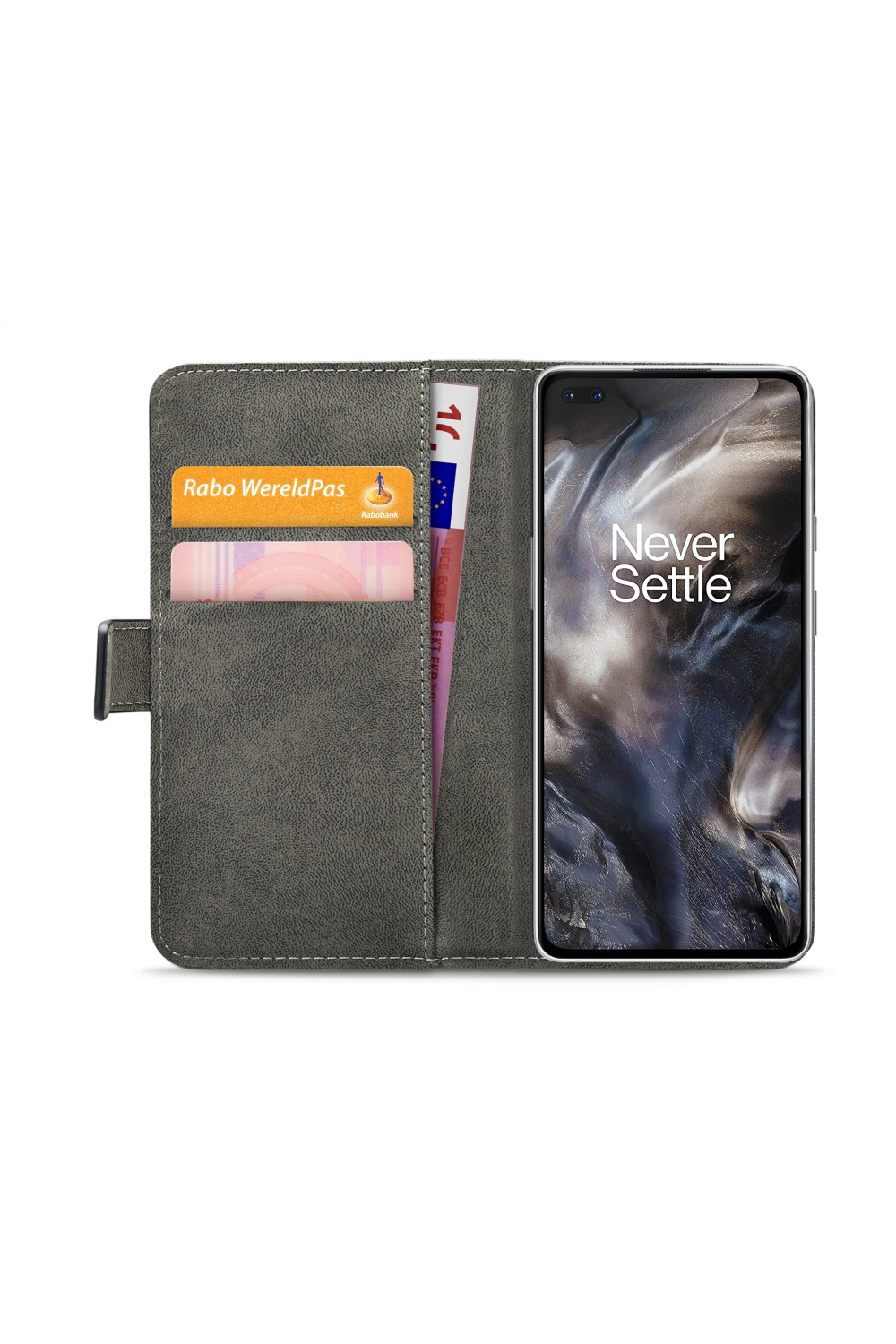 Mobilize Classic Gelly Wallet Book Case Oneplus Nord 5G Black - Afbeelding 4