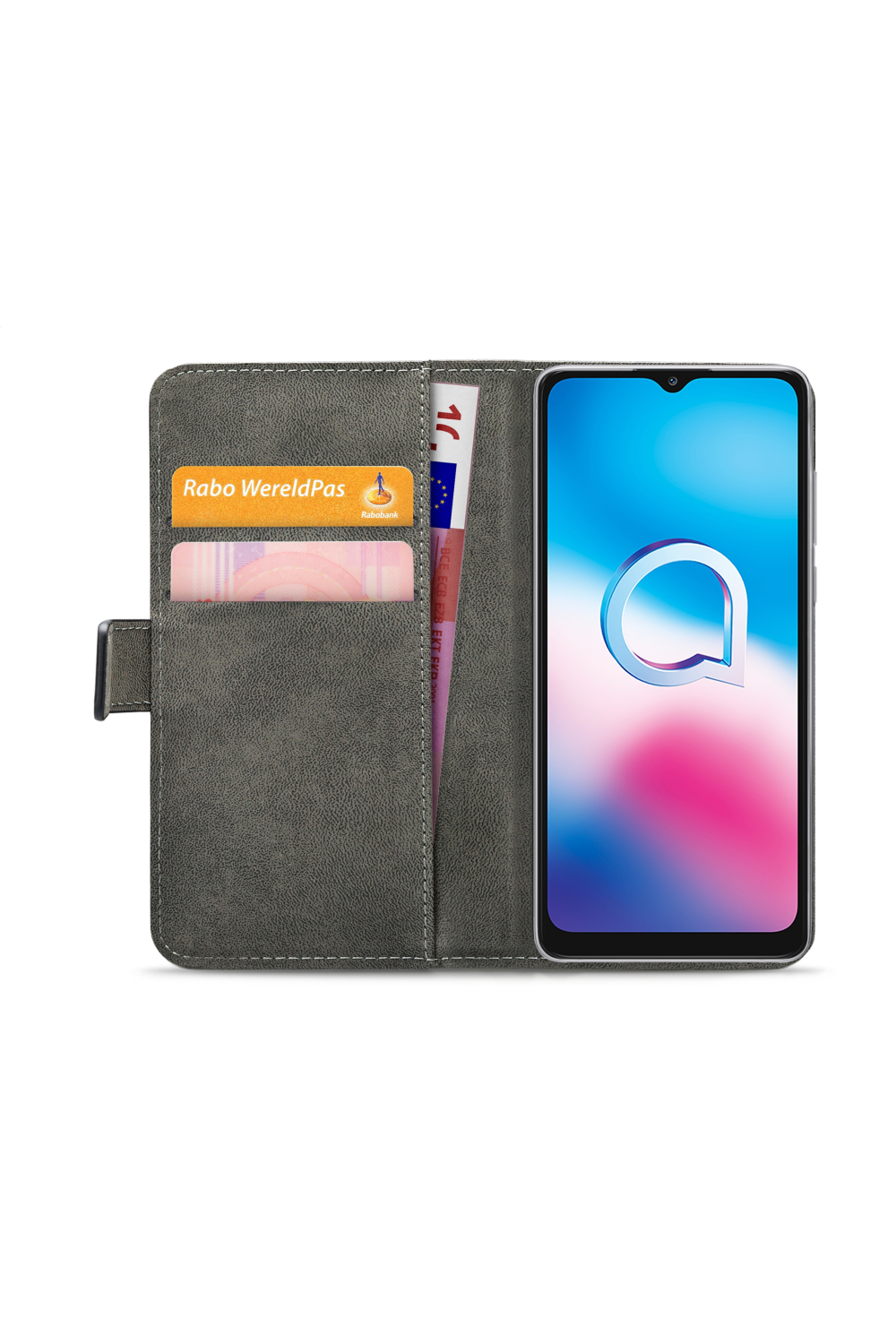 Mobilize Classic Gelly Wallet Book Case Alcatel 3X (2020) Black - Afbeelding 4