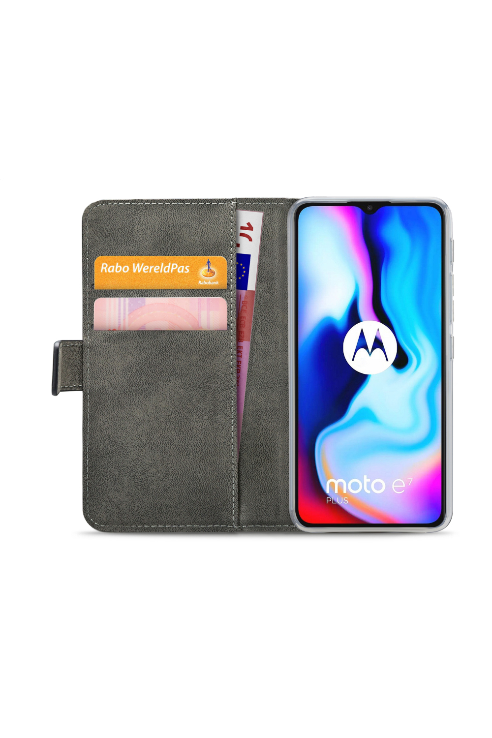 Mobilize Classic Gelly Wallet Book Case Motorola Moto E7 Plus/Moto G9 Play Black - Afbeelding 4