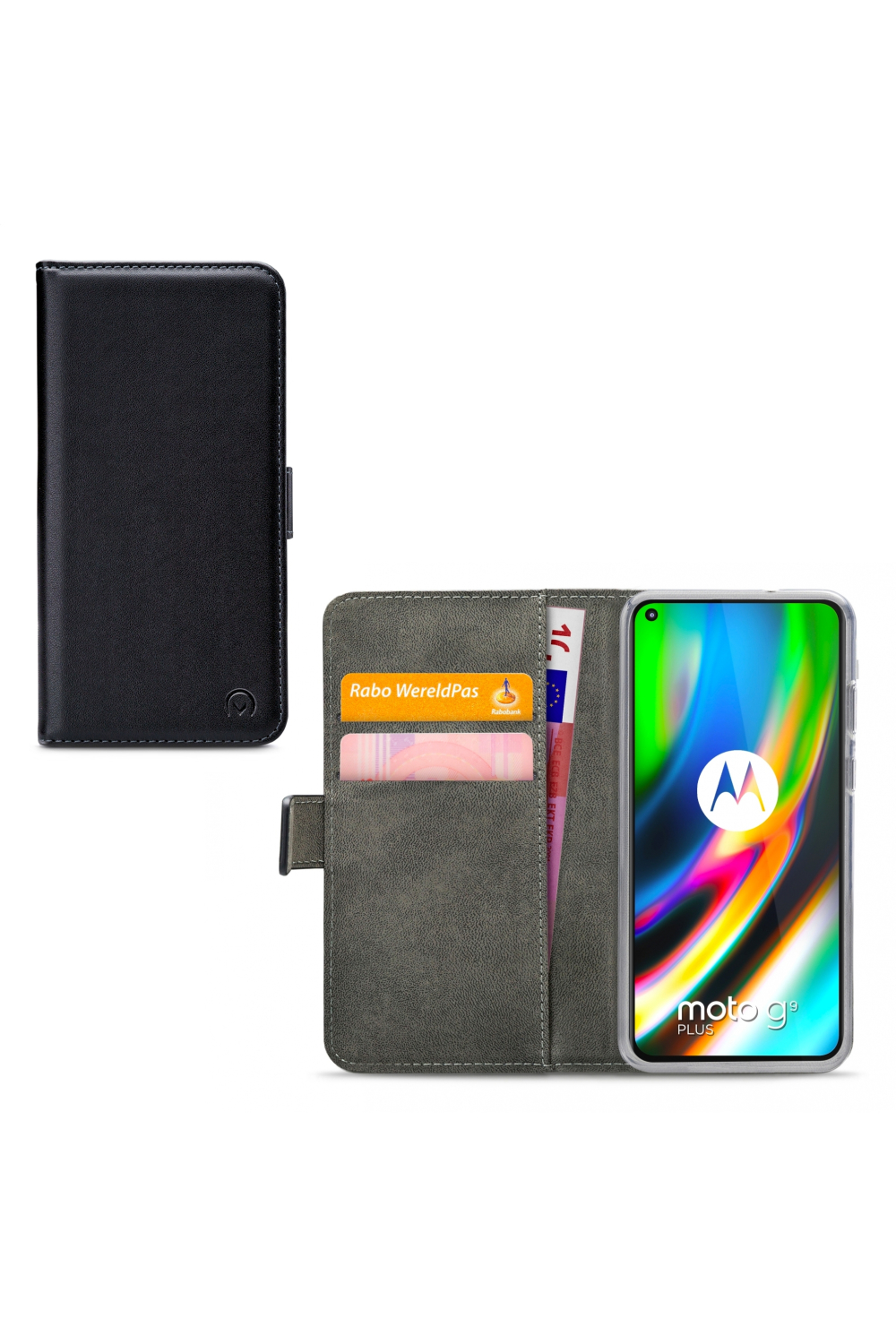 Mobilize Classic Gelly Wallet Book Case Motorola Moto G9 Plus Black