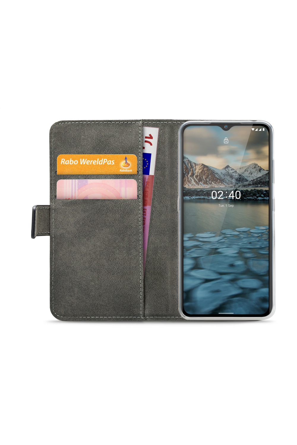 Mobilize Classic Gelly Wallet Book Case Nokia 2.4 Black - Afbeelding 4