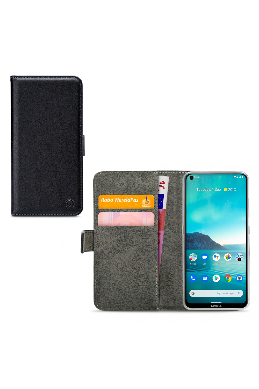 Mobilize Classic Gelly Wallet Book Case Nokia 3.4 Black