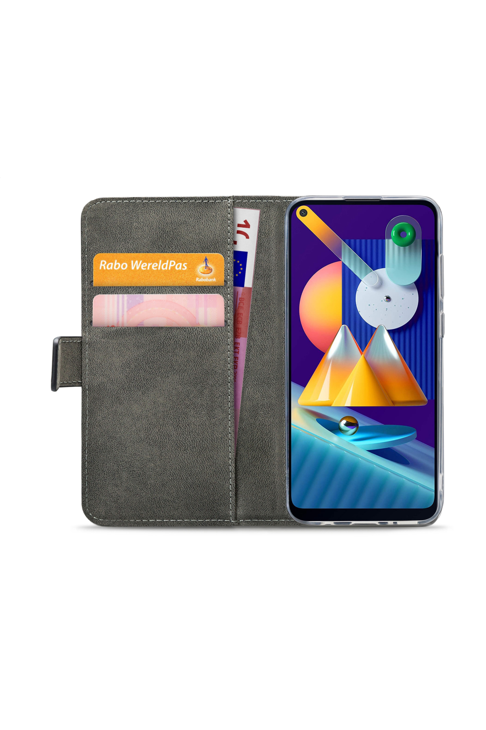 Mobilize Classic Gelly Wallet Book Case Samsung Galaxy M11 Black - Afbeelding 4