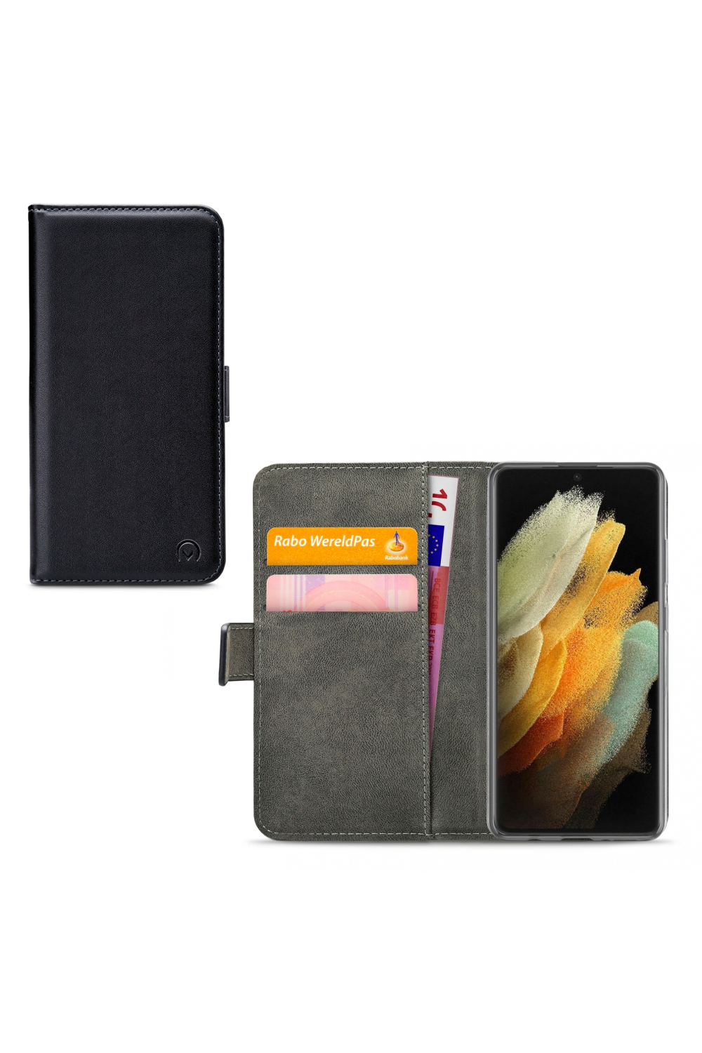 Mobilize Classic Gelly Wallet Book Case Samsung Galaxy S21 Ultra 5G Black