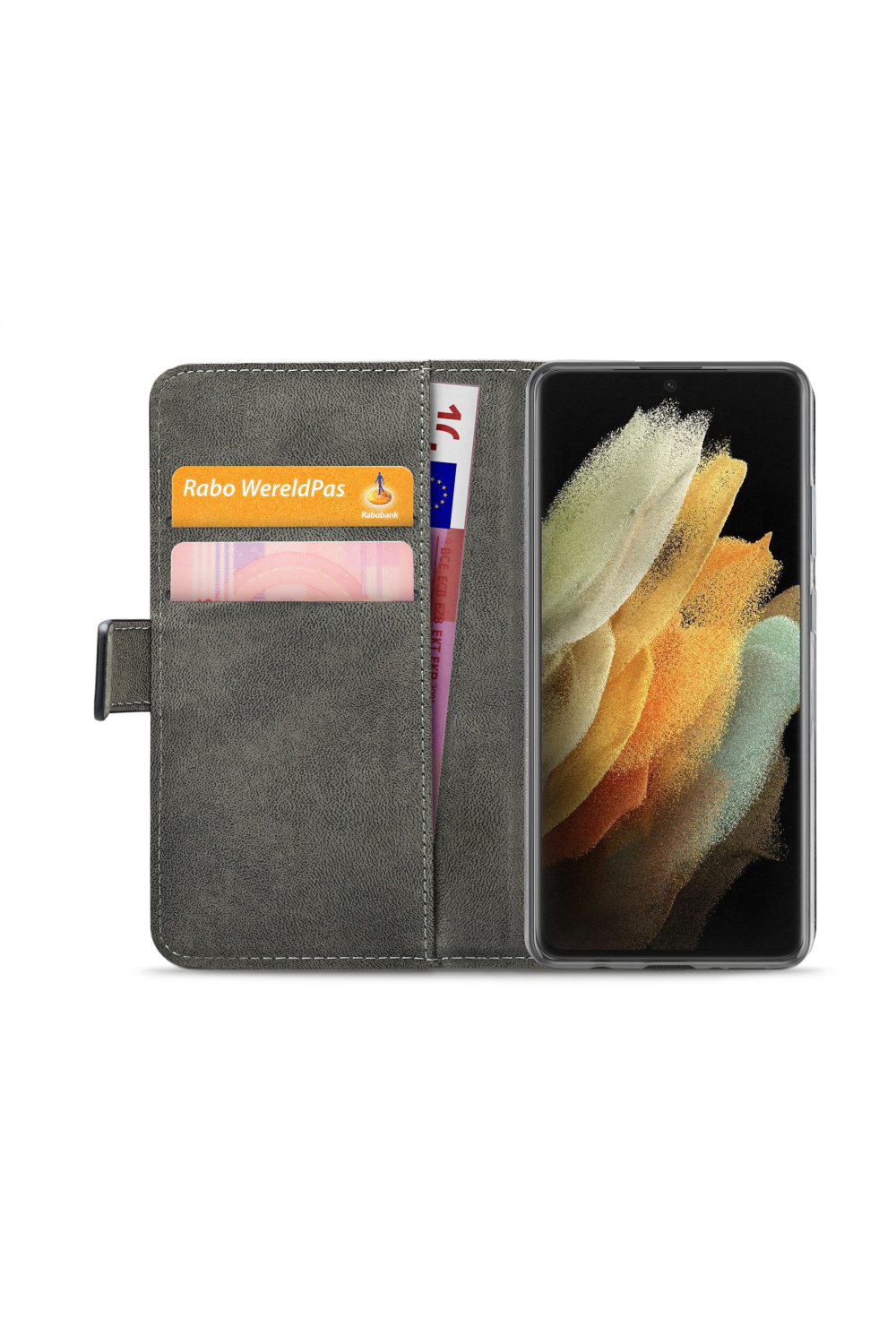 Mobilize Classic Gelly Wallet Book Case Samsung Galaxy S21 Ultra 5G Black - Afbeelding 4