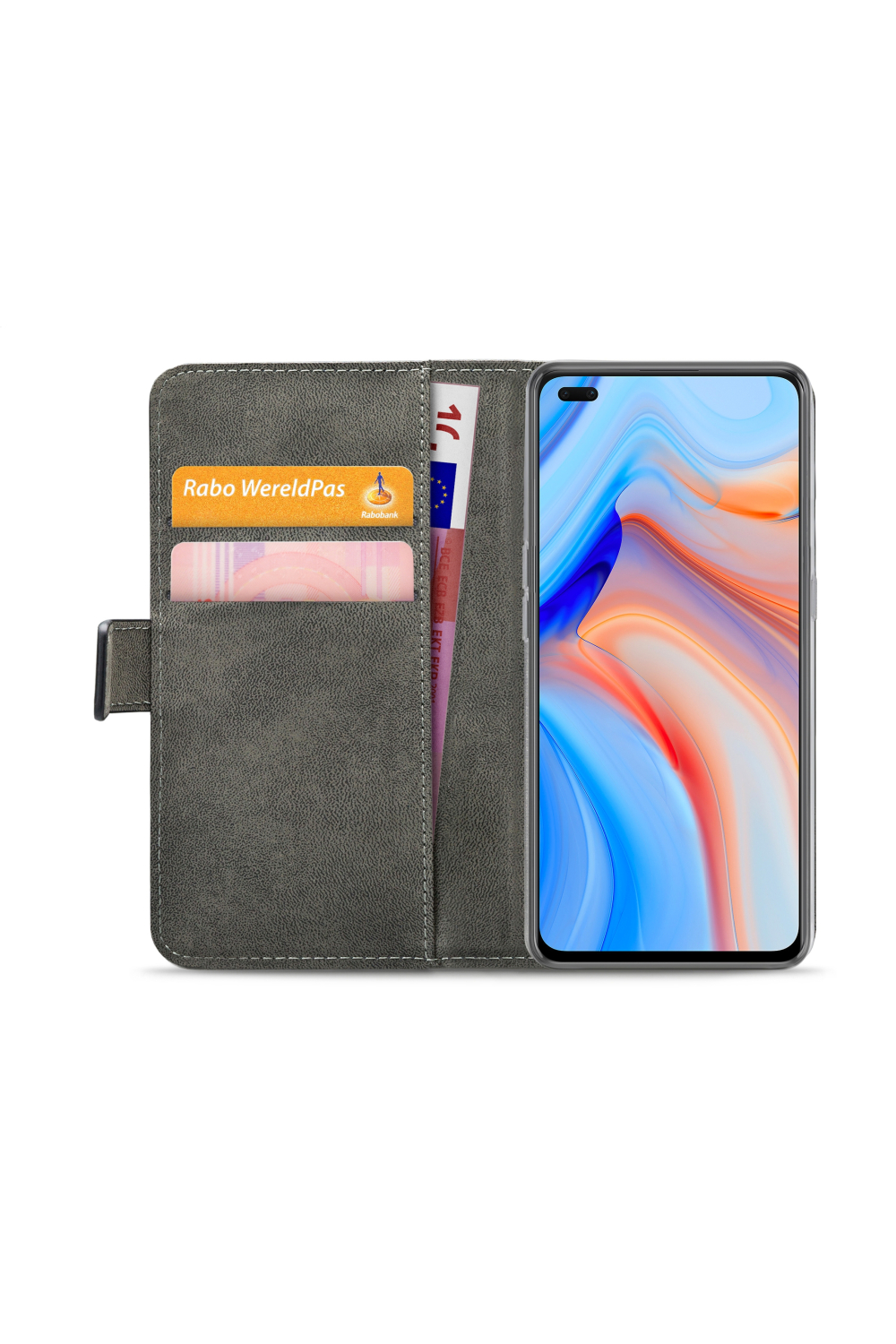 Mobilize Classic Gelly Wallet Book Case Oppo Reno4 5G Black - Afbeelding 4