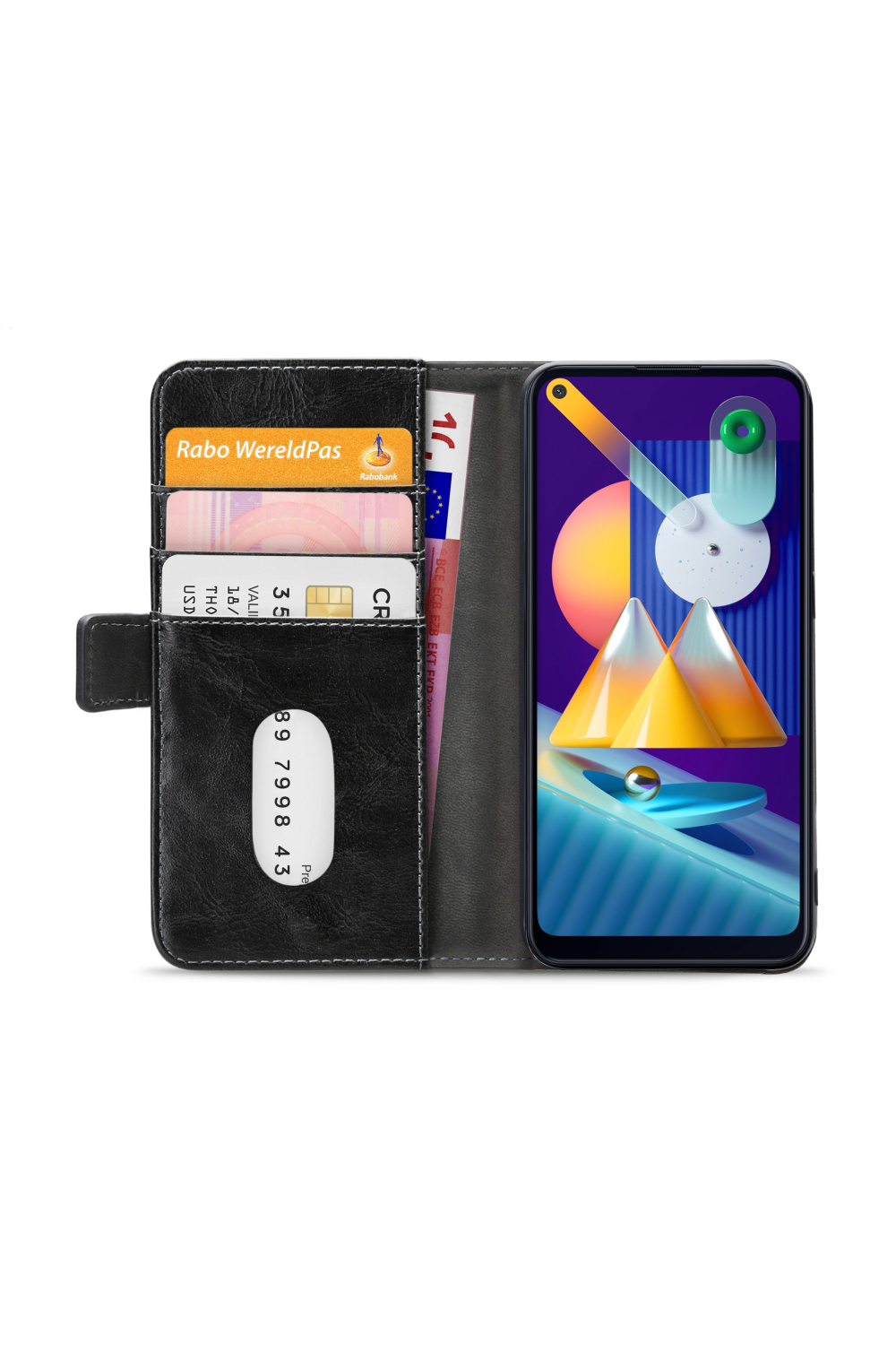 Mobilize Elite Gelly Wallet Book Case Samsung Galaxy M11 Black - Afbeelding 4