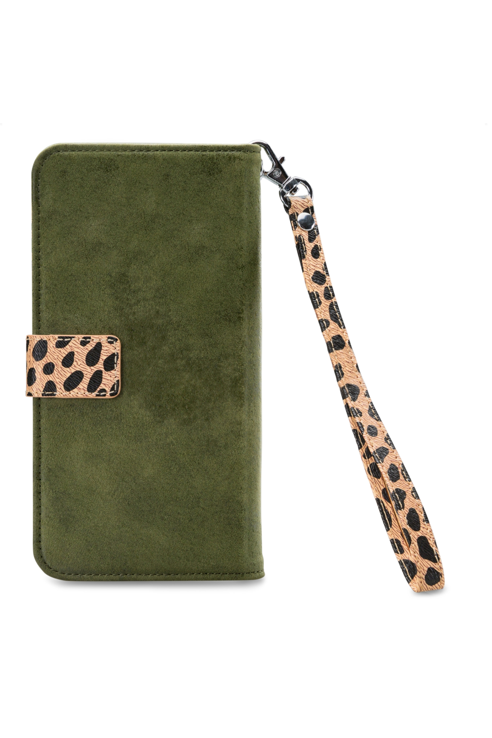 Mobilize 2In1 Magnet Zipper Case Samsung Galaxy A42/A42 5G Olive/Leopard - Afbeelding 2