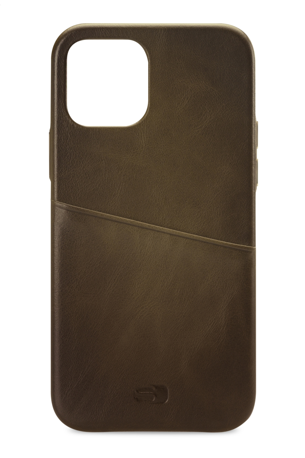 Senza Desire Leather Cover With Card Slot Apple Iphone 12 Mini Burned Olive