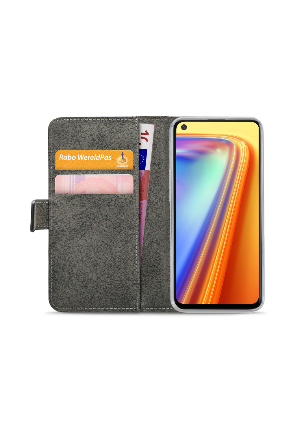 Mobilize Classic Gelly Wallet Book Case Realme 7 Black - Afbeelding 4