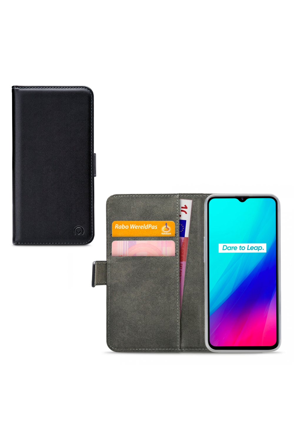 Mobilize Classic Gelly Wallet Book Case Realme C3 Black