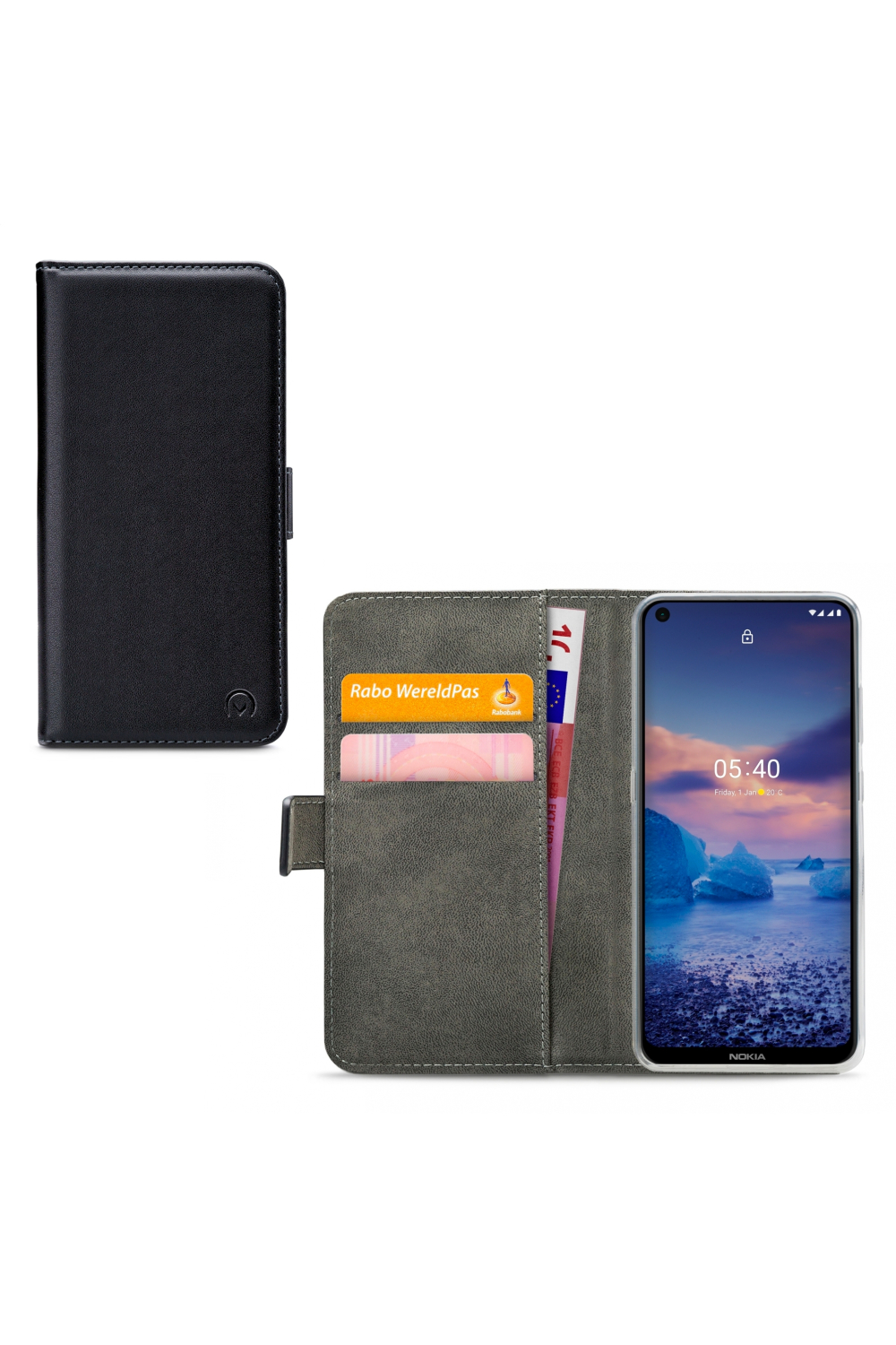 Mobilize Classic Gelly Wallet Book Case Nokia 5.4 Black