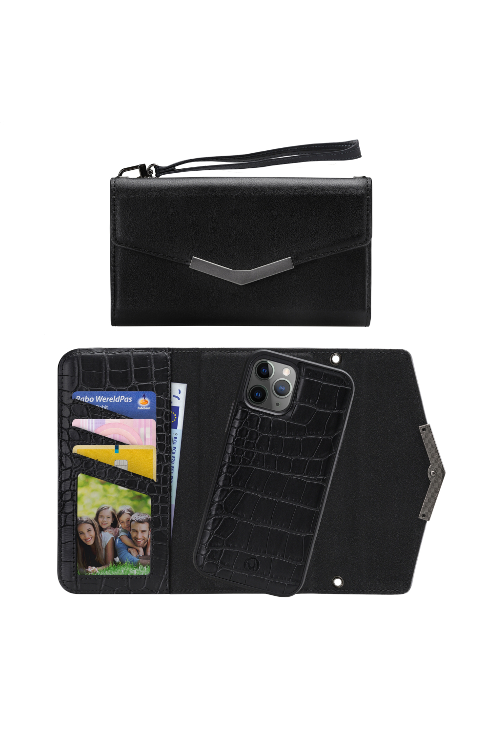 Mobilize 2In1 Elegant Magnet Clutch Apple Iphone 11 Pro Black Croco