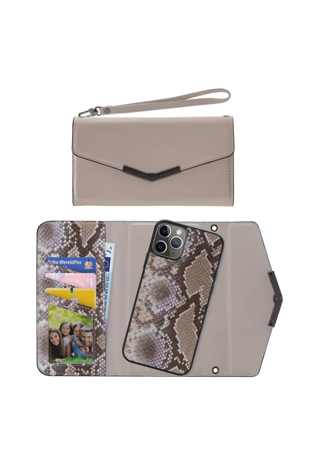 Mobilize 2In1 Elegant Magnet Clutch Apple Iphone 11 Pro Beige Snake