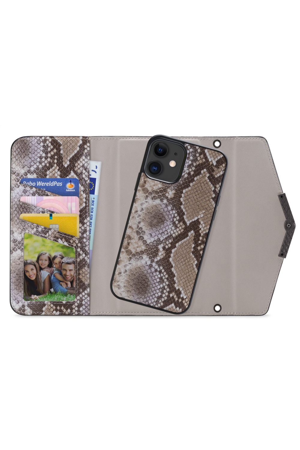 Mobilize 2In1 Elegant Magnet Clutch Apple Iphone Xr/11 Beige Snake - Afbeelding 2