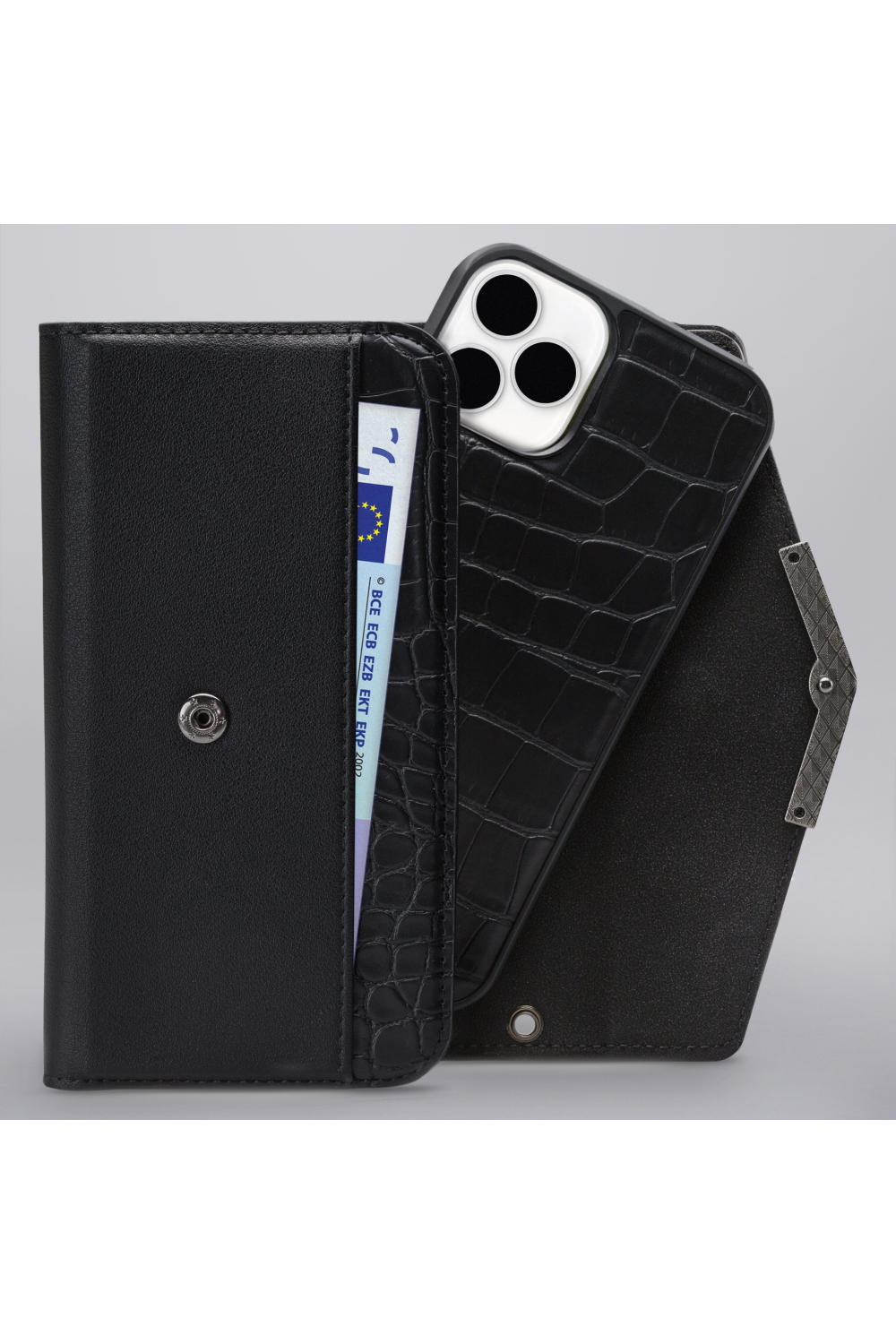 Mobilize 2In1 Elegant Magnet Clutch Apple Iphone 12 Pro Max Black Croco - Afbeelding 7