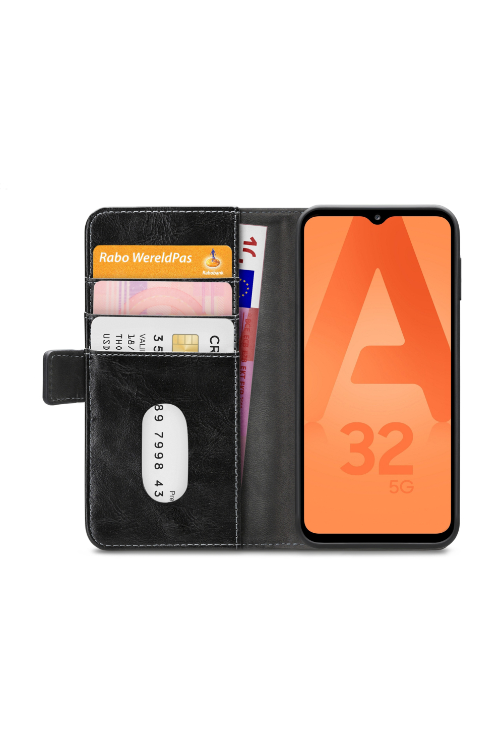 Mobilize Elite Gelly Wallet Book Case Samsung Galaxy A32 5G Black - Afbeelding 4