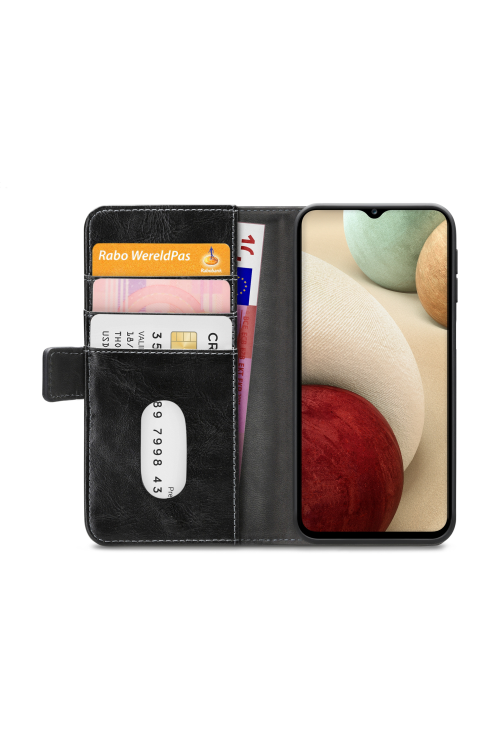 Mobilize Elite Gelly Wallet Book Case Samsung Galaxy A12/M12 Black - Afbeelding 4