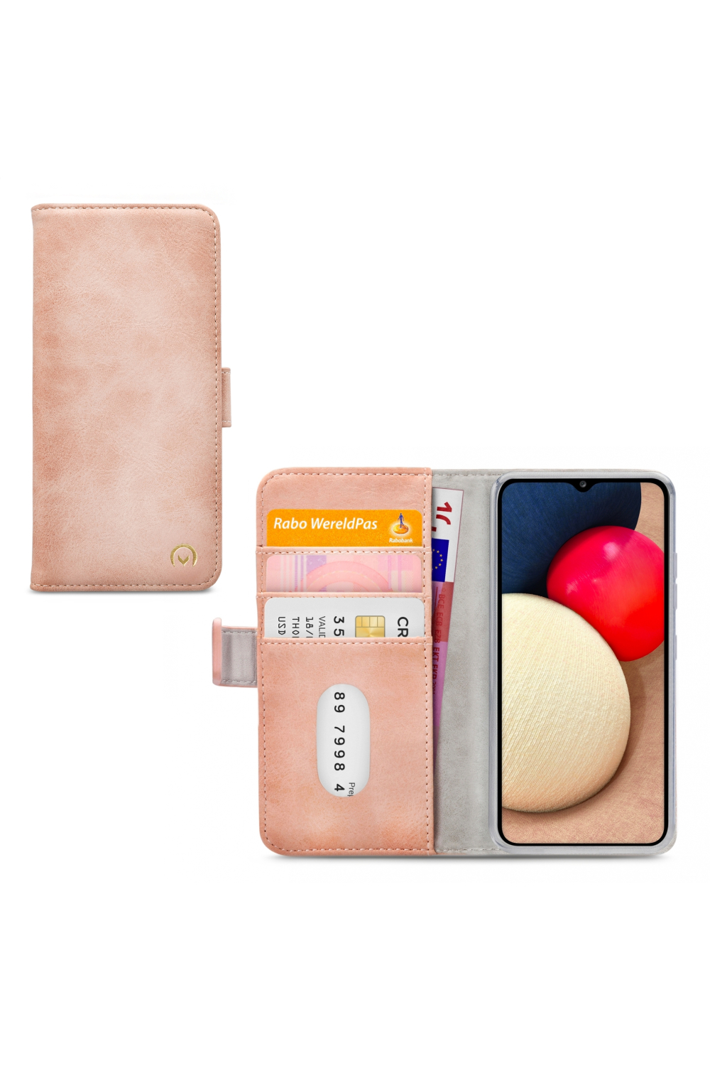 Mobilize Elite Gelly Wallet Book Case Samsung Galaxy A02S Soft Pink