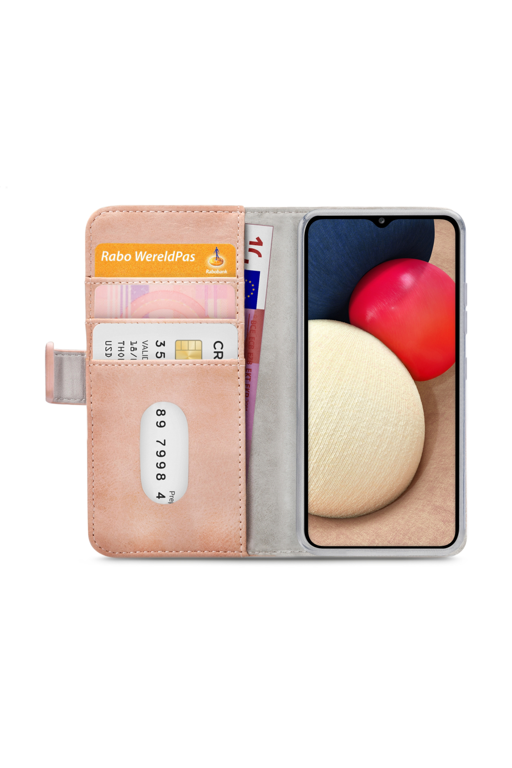 Mobilize Elite Gelly Wallet Book Case Samsung Galaxy A02S Soft Pink - Afbeelding 4