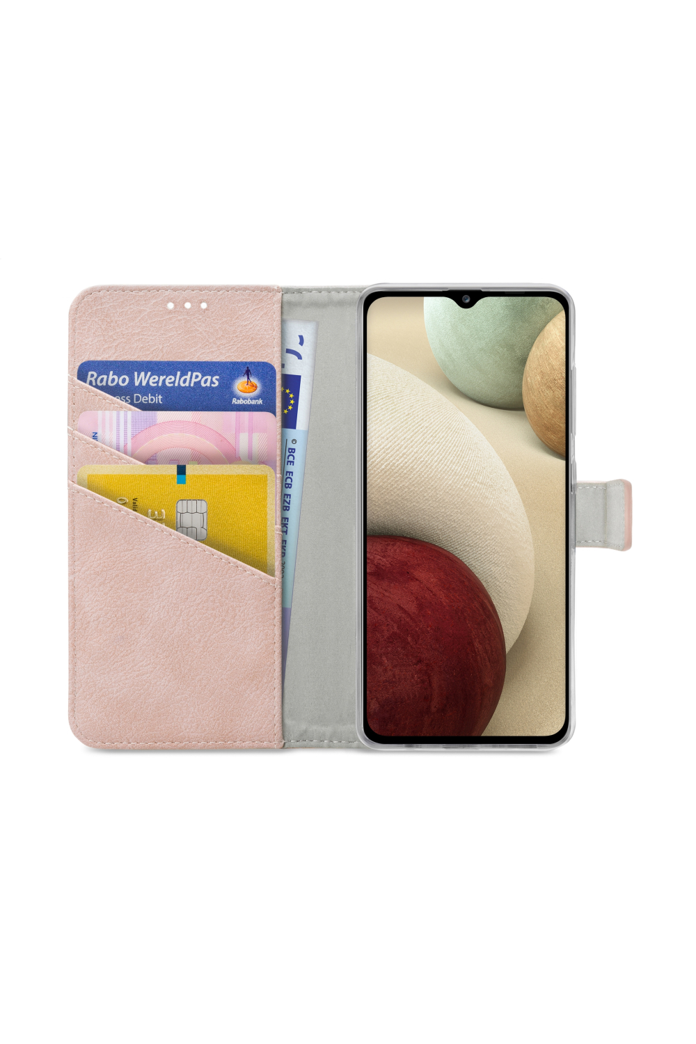 My Style Flex Wallet For Samsung Galaxy A12/M12 Pink - Afbeelding 3