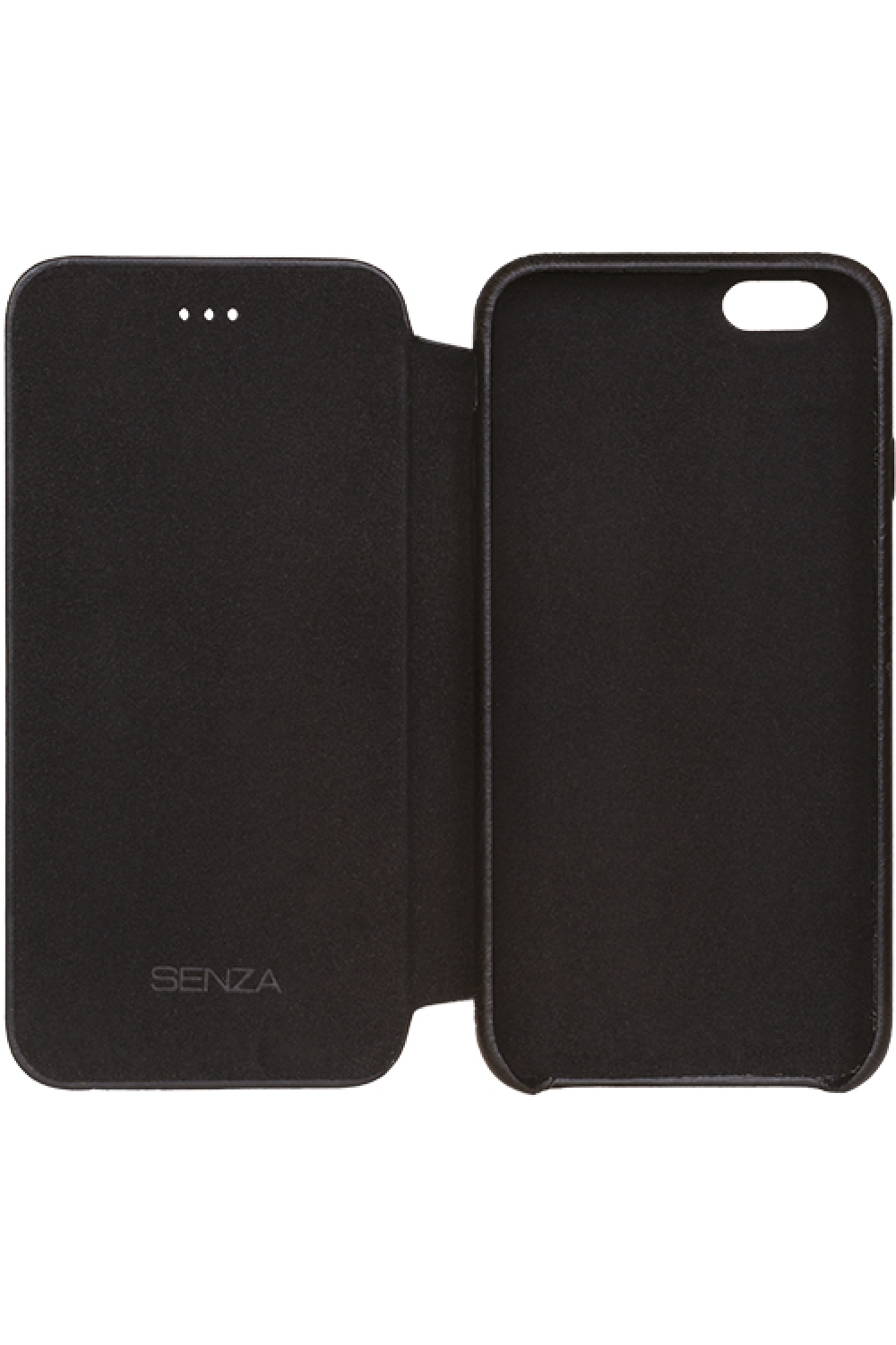 Senza Pure Skinny Leather Booklet Apple Iphone 6/6S Deep Black - Afbeelding 3