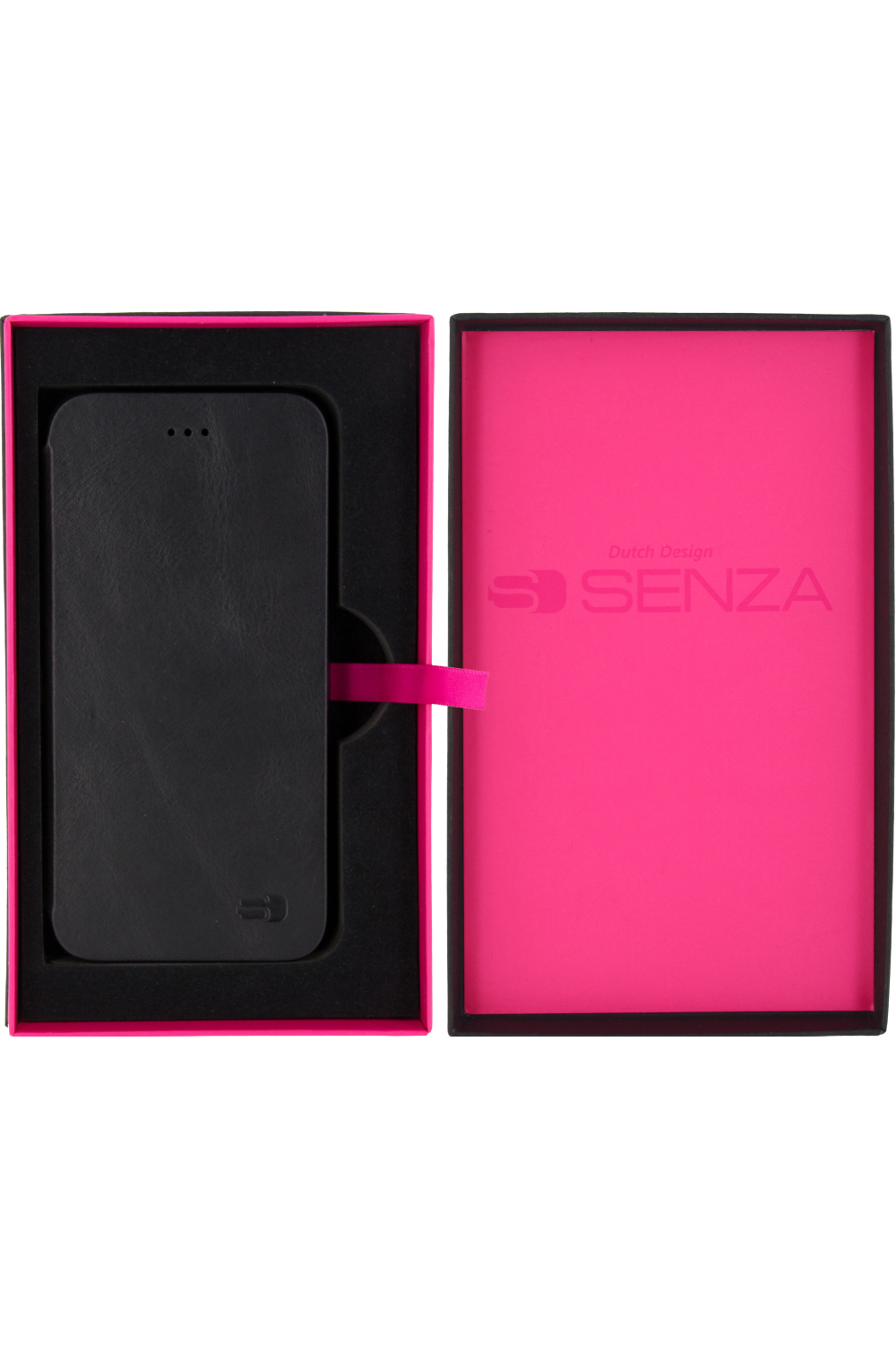 Senza Pure Skinny Leather Booklet Apple Iphone 6/6S Deep Black - Afbeelding 5
