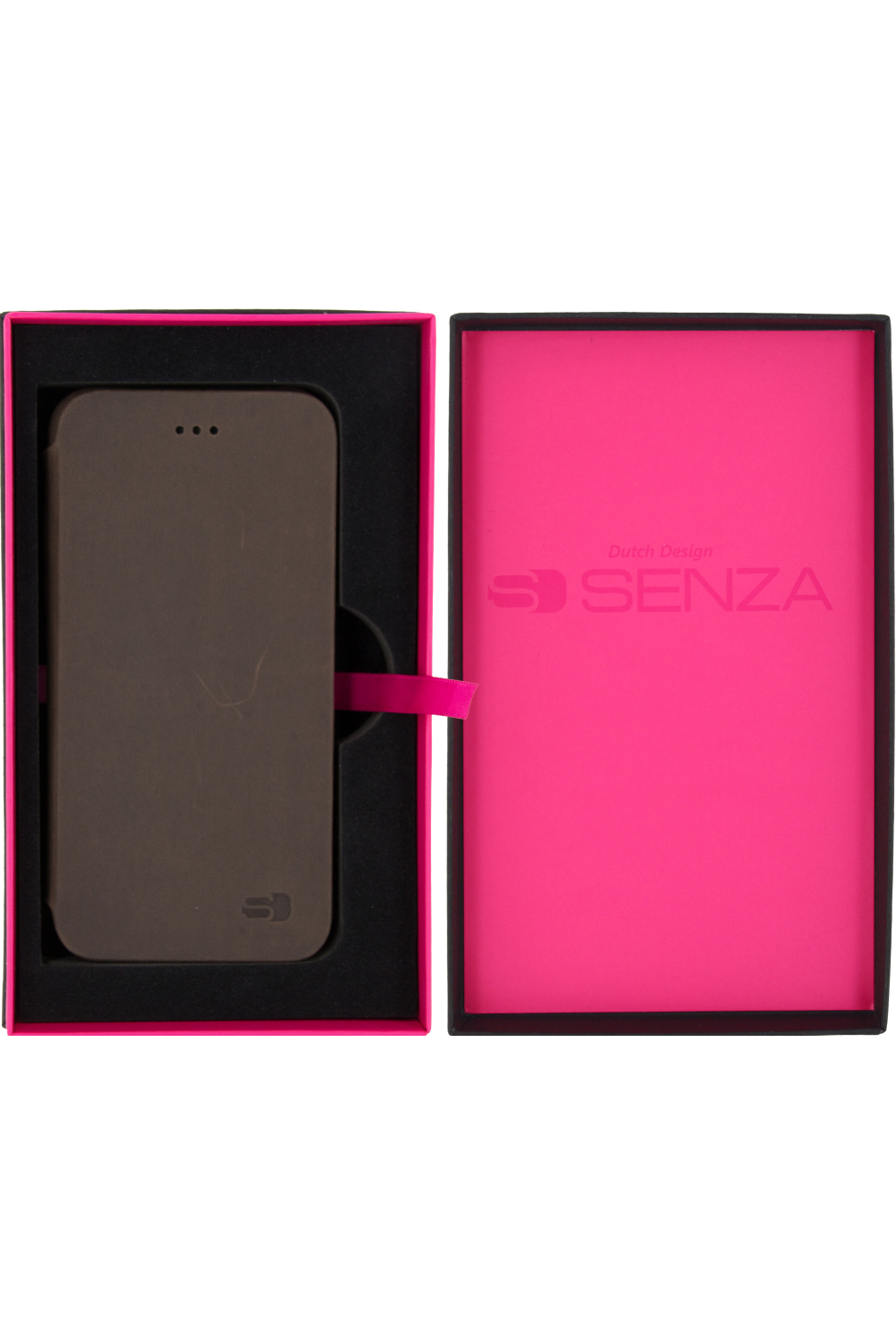 Senza Raw Skinny Leather Booklet Apple Iphone 6/6S Chestnut Brown - Afbeelding 5