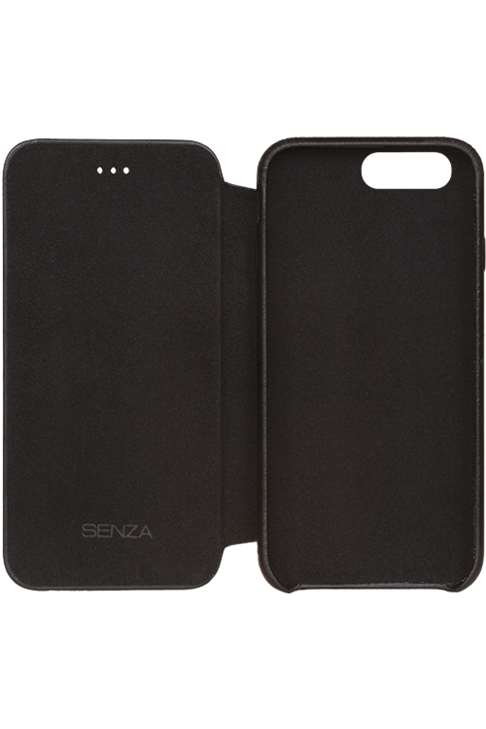 Senza Pure Skinny Leather Booklet Apple Iphone 7 Plus/8 Plus Deep Black - Afbeelding 3
