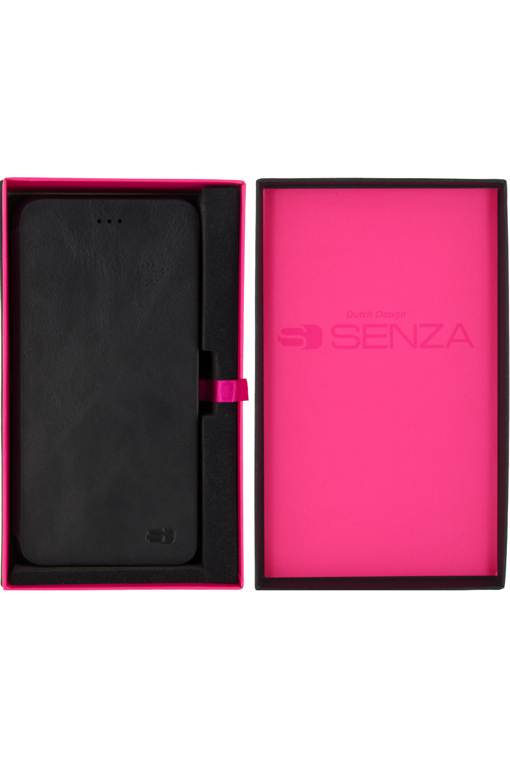 Senza Pure Skinny Leather Booklet Apple Iphone 7 Plus/8 Plus Deep Black - Afbeelding 5