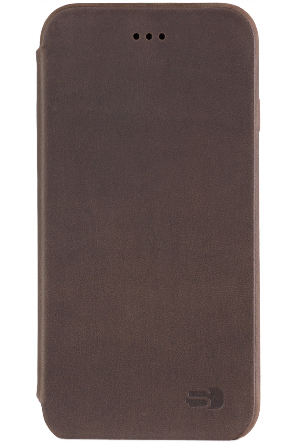 Senza Raw Skinny Leather Booklet Apple Iphone 7 Plus/8 Plus Chestnut Brown