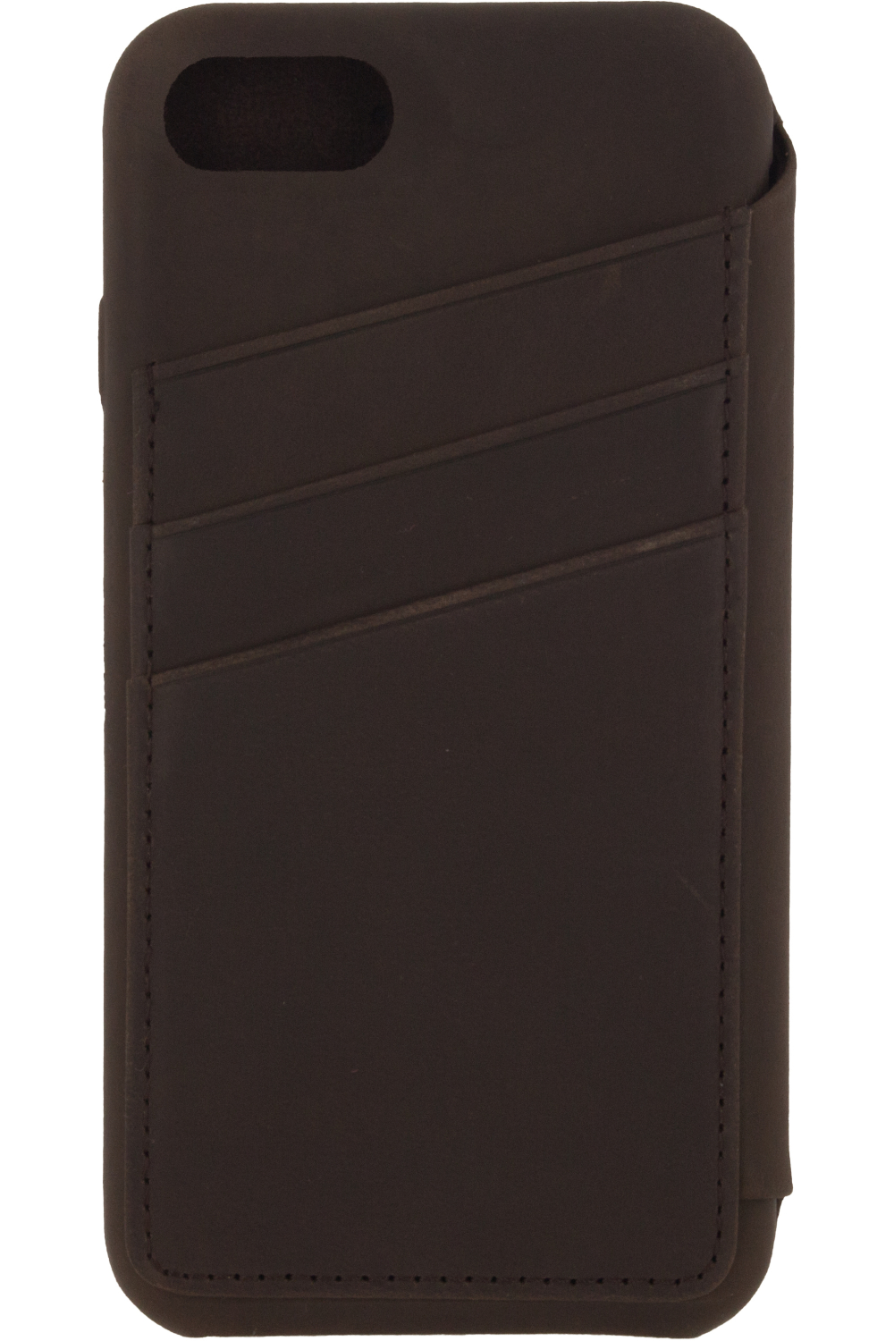Senza Raw Skinny Leather Wallet Apple Iphone 7/8/Se (2020/2022) Chestnut Brown - Afbeelding 2