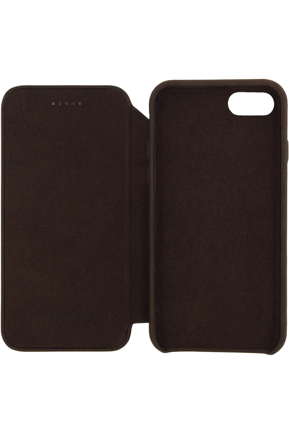 Senza Raw Skinny Leather Wallet Apple Iphone 7/8/Se (2020/2022) Chestnut Brown - Afbeelding 3