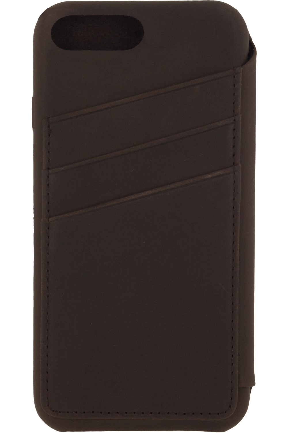 Senza Raw Skinny Leather Wallet Apple Iphone 7 Plus/8 Plus Chestnut Brown - Afbeelding 2