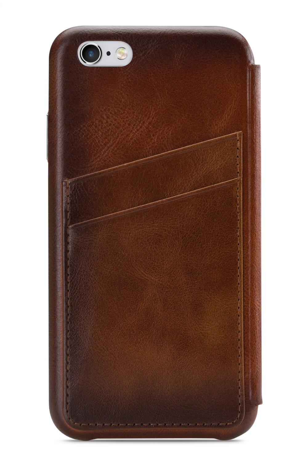 Senza Desire Skinny Leather Wallet Apple Iphone 6/6S Burned Cognac - Afbeelding 2