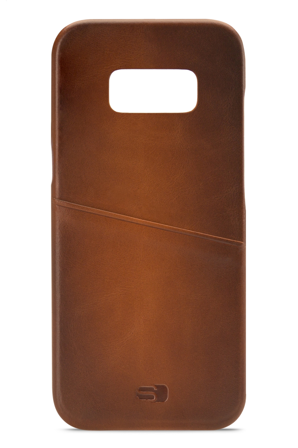 Senza Desire Leather Cover With Card Slot Samsung Galaxy S8+ Burned Cognac