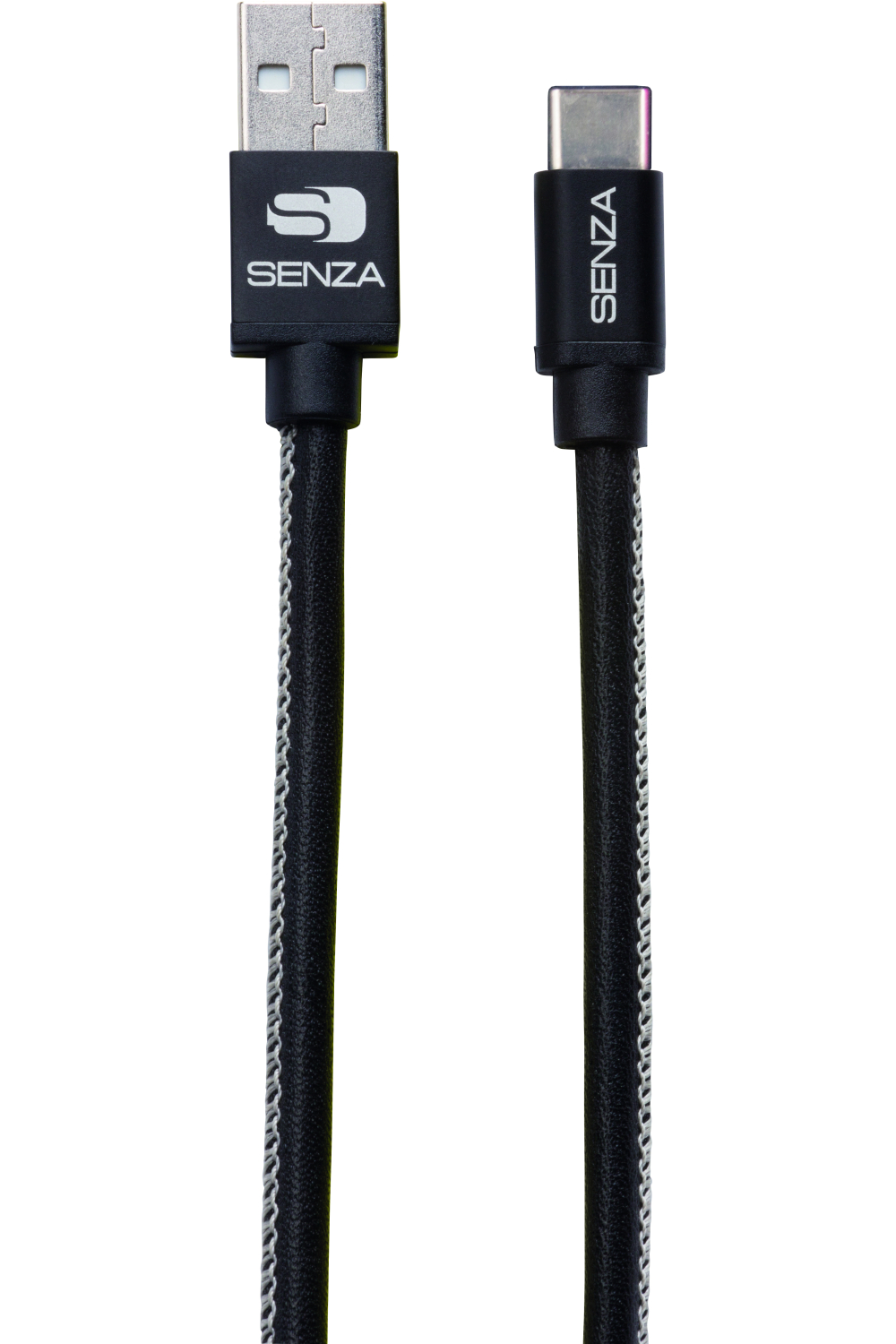 Senza Premium Leather Charge/Sync Cable Usb-C 1.5M. 15W Black - Afbeelding 2