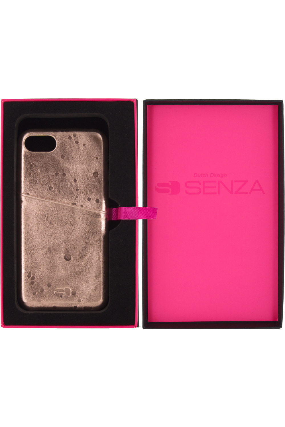 Senza Glam Leather Cover With Card Slot Apple Iphone 7/8/Se (2020/2022) Metallic Rosé - Afbeelding 4