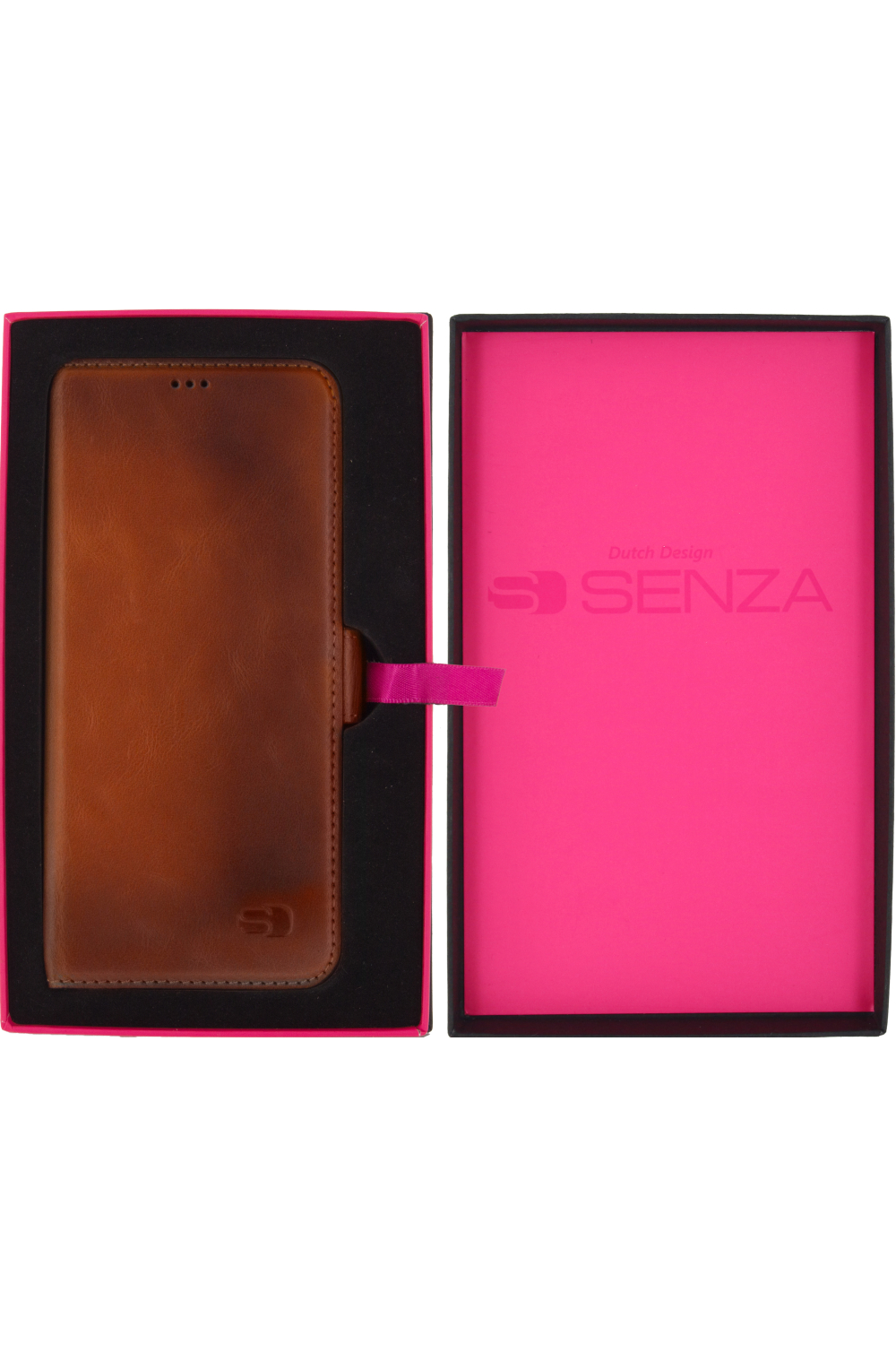 Senza Desire Leather Wallet Samsung Galaxy S8+ Burned Cognac - Afbeelding 4