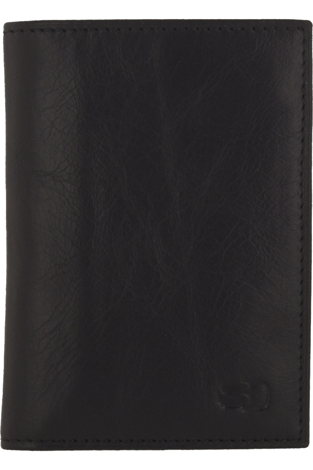 Senza Pure Leather Card Holder Deep Black