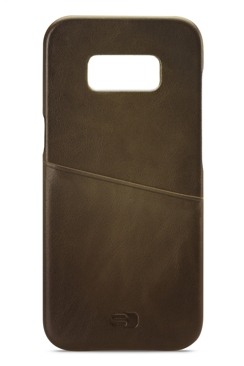 Senza Desire Leather Cover With Card Slot Samsung Galaxy S8 Burned Olive