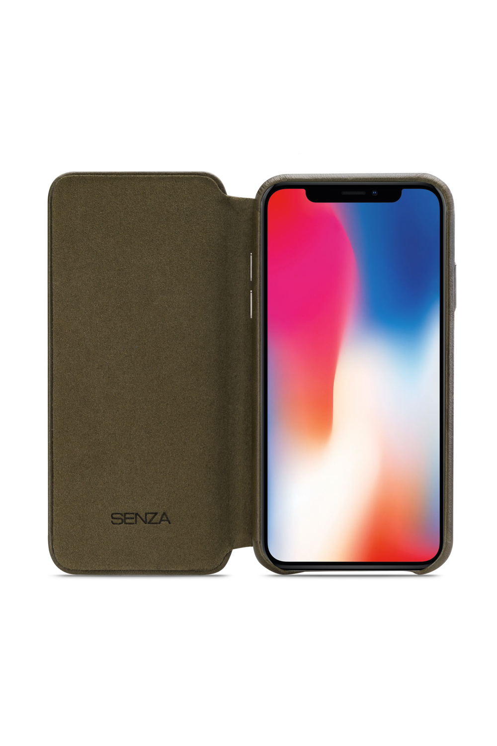Senza Desire Skinny Leather Wallet Apple Iphone X/Xs Burned Olive - Afbeelding 3
