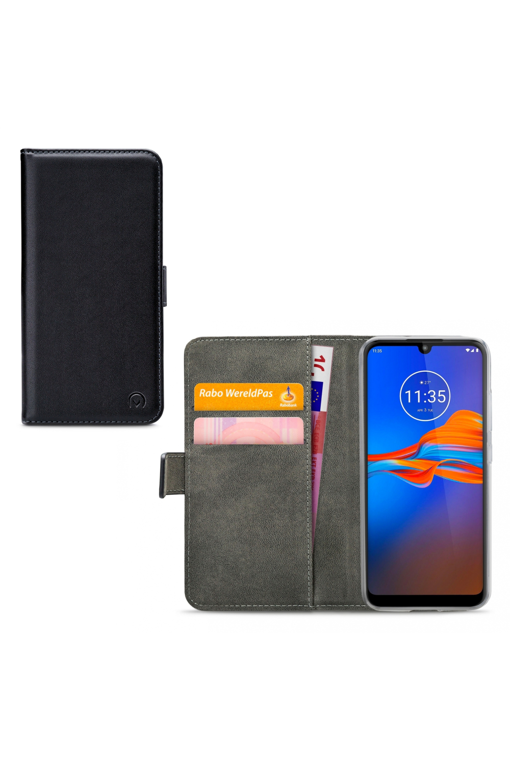 Mobilize Classic Gelly Wallet Book Case Motorola Moto E6 Plus Black