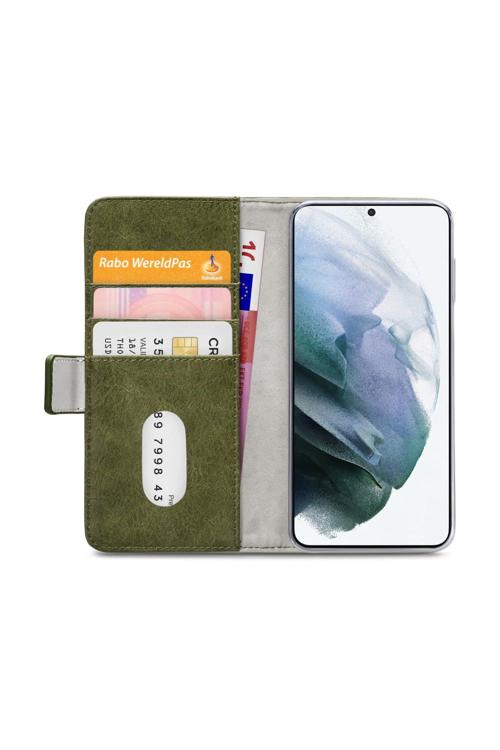 Mobilize Elite Gelly Wallet Book Case Samsung Galaxy S21+ 5G Green - Afbeelding 4