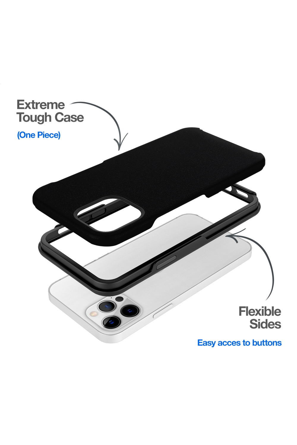 Mobilize Extreme Tough Case Apple Iphone Xs Max Black - Afbeelding 2